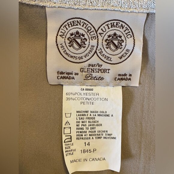 Vintage Beige Travel Wear by Glensport Hiking Vest Ladies 14 - Picture 5 of 15